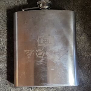 Silver Metal Flask